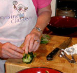 Mardi prepares Stuffed Escarole